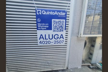 Studio para alugar com 22m², 1 quarto e sem vaga Studio para alugar com 22m², 1 quarto e sem vagaFachada com placa QuintoAndar
