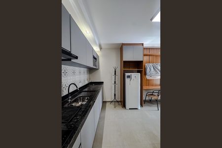 Cozinha de kitnet/studio para alugar com 1 quarto, 38m² em Vila Invernada, São Paulo