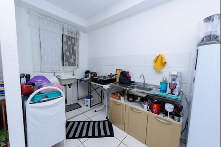 Cozinha de apartamento para alugar com 2 quartos, 47m² em Jardim Riacho das Pedras, Contagem