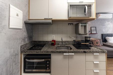Cozinha de kitnet/studio à venda com 1 quarto, 57m² em Centro Histórico de São Paulo, São Paulo