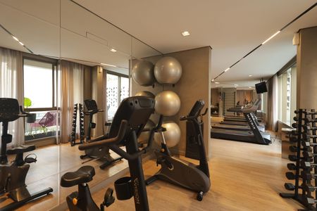 Área comum - Academia de kitnet/studio para alugar com 1 quarto, 30m² em Paraíso, São Paulo