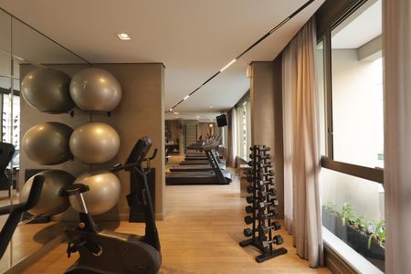 Área comum - Academia de kitnet/studio para alugar com 1 quarto, 30m² em Paraíso, São Paulo