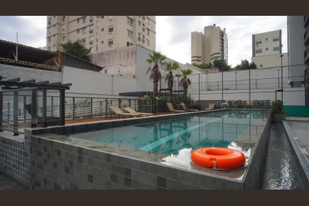 Área comum - Piscina de kitnet/studio para alugar com 1 quarto, 36m² em Jardim do Salso, Porto Alegre