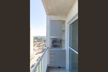 Sacada com churrasqueira de apartamento para alugar com 2 quartos, 49m² em Jardim Samambaia, Campinas