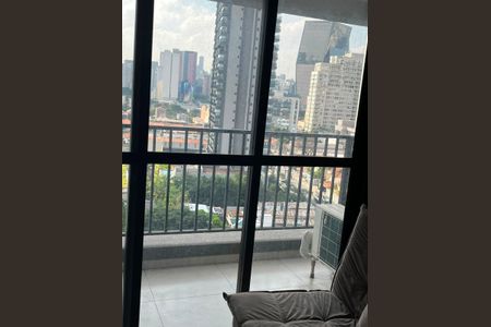 Varanda de kitnet/studio para alugar com 1 quarto, 30m² em Pinheiros, São Paulo