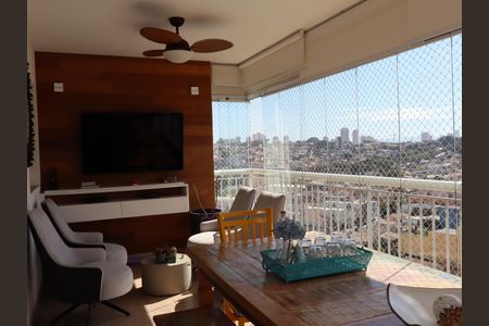 Varanda e área gourmet de apartamento à venda com 3 quartos, 130m² em Jardim Avelino, São Paulo