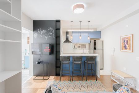 Studio para alugar com 33m², 1 quarto e 1 vaga Studio para alugar com 33m², 1 quarto e 1 vagaQuarto