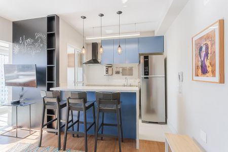 Studio para alugar com 33m², 1 quarto e 1 vaga Studio para alugar com 33m², 1 quarto e 1 vagaCozinha