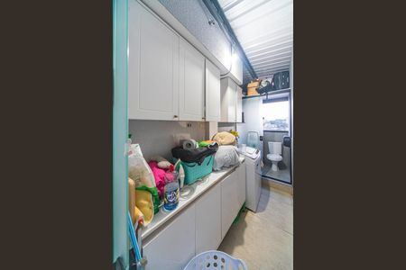 Área de Serviço de apartamento para alugar com 2 quartos, 80m² em Vila Scarpelli, Santo André