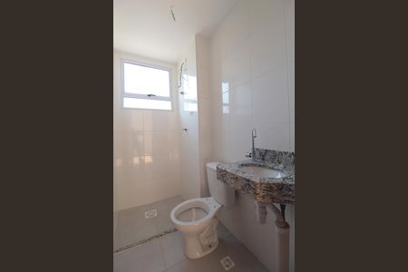 Banheiro Social de apartamento para alugar com 2 quartos, 45m² em Braúnas, Belo Horizonte