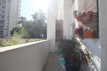Varanda Sala de apartamento para alugar com 1 quarto, 101m² em Vila Andrade, São Paulo