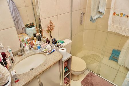 Banheiro Social de apartamento à venda com 3 quartos, 56m² em Alto Caiçaras, Belo Horizonte