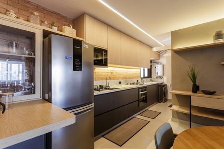 Cozinha de apartamento para alugar com 2 quartos, 70m² em Cidade Monções, São Paulo