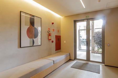 Studio para alugar com 39m², 1 quarto e sem vaga Studio para alugar com 39m², 1 quarto e sem vagaÁrea comum - Hall Social