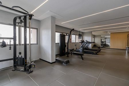 Studio para alugar com 39m², 1 quarto e sem vaga Studio para alugar com 39m², 1 quarto e sem vagaÁrea comum - Academia