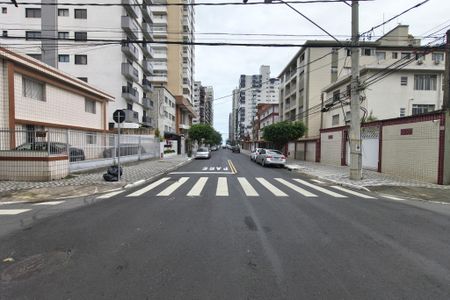 Vista da Rua de apartamento para alugar com 1 quarto, 50m² em Canto do Forte, Praia Grande
