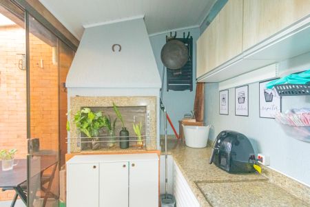 Varanda gourmet de casa de condomínio à venda com 3 quartos, 89m² em Rio Branco, Canoas