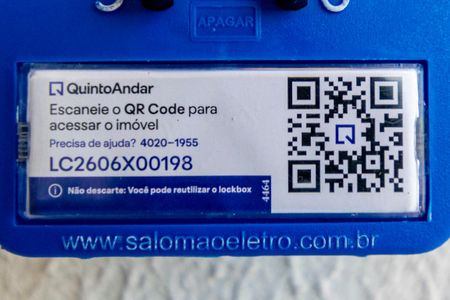 Apartamento para alugar com 38m², 1 quarto e 1 vaga Apartamento para alugar com 38m², 1 quarto e 1 vagaÁrea comum - QR Code da lockbox
