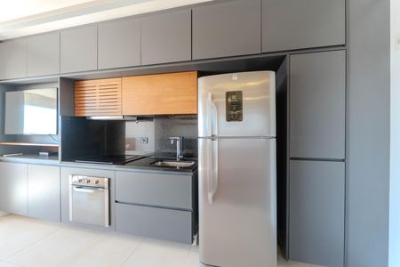 Cozinha de kitnet/studio para alugar com 1 quarto, 35m² em Consolação, São Paulo