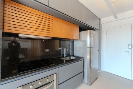 Cozinha de kitnet/studio para alugar com 1 quarto, 35m² em Consolação, São Paulo