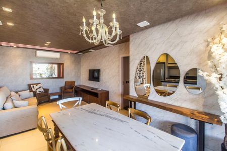 Sala  de apartamento para alugar com 3 quartos, 112m² em Empresarial 18 do Forte, Barueri