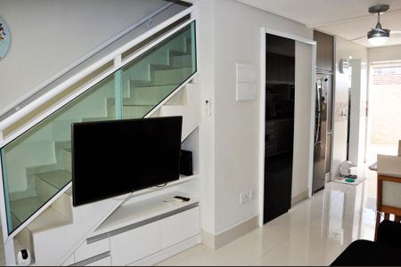 Casa de condomínio à venda com 89m², 2 quartos e 2 vagas Casa de condomínio à venda com 89m², 2 quartos e 2 vagasDetalhe - Sala e Sala de Jantar