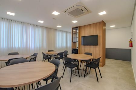 Studio à venda com 43m², 1 quarto e 1 vaga Studio à venda com 43m², 1 quarto e 1 vagaÁrea comum - Salão de festas