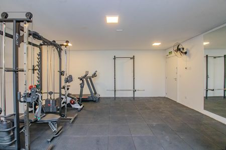 Área comum - Academia de kitnet/studio à venda com 1 quarto, 43m² em Petrópolis, Porto Alegre