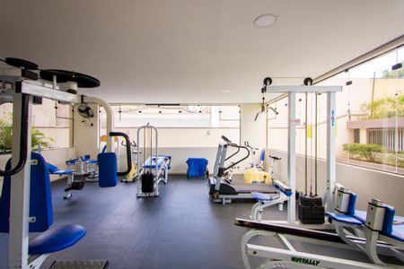 Área comum - Academia de apartamento para alugar com 3 quartos, 71m² em Vila Valparaíso, Santo André