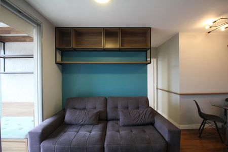 Sala e Sala de Jantar de apartamento para alugar com 1 quarto, 38m² em Super Quadra Morumbi, São Paulo