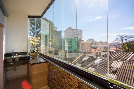 Varanda da sala de apartamento à venda com 4 quartos, 147m² em Vila Assunção, Santo André