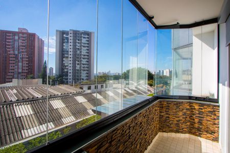 Varanda da sala de apartamento à venda com 4 quartos, 147m² em Vila Assunção, Santo André