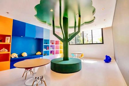 Área comum - Brinquedoteca de kitnet/studio para alugar com 1 quarto, 39m² em Mirandópolis, São Paulo