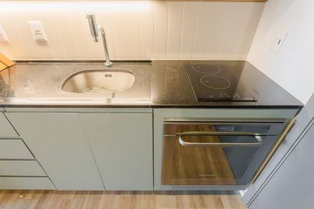 Cozinha de kitnet/studio para alugar com 1 quarto, 41m² em Pinheiros, São Paulo