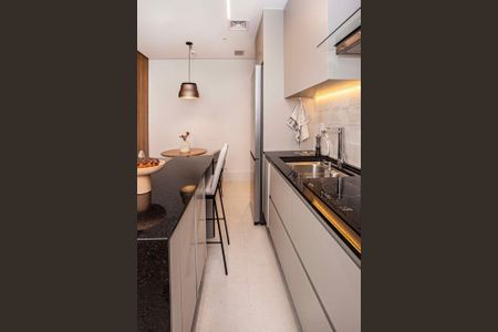 Cozinha de kitnet/studio para alugar com 1 quarto, 33m² em Vila Osasco, Osasco