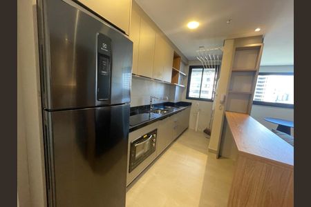 Cozinha de apartamento à venda com 1 quarto, 42m² em Vale do Sereno, Nova Lima