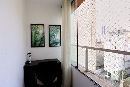 Varanda da Sala de apartamento à venda com 3 quartos, 65m² em Cidade Nova, Belo Horizonte