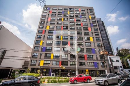 Fachada de kitnet/studio para alugar com 0 quarto, 28m² em Mirandópolis, São Paulo