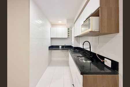 Cozinha de apartamento para alugar com 2 quartos, 32m² em Jardim Caravelas, São Paulo