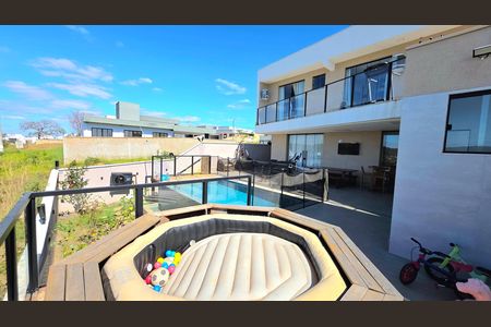 Área comum - Piscina de casa de condomínio à venda com 3 quartos, 250m² em Residencial Parque dos Buritis, Lagoa Santa
