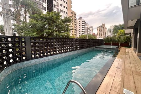 Área comum - Piscina de kitnet/studio para alugar com 1 quarto, 40m² em Agronômica, Florianópolis