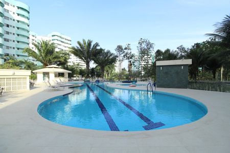 Área comum - Piscina de apartamento para alugar com 1 quarto, 50m² em Barra Olímpica, Rio de Janeiro