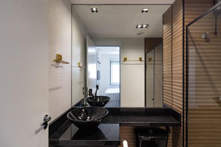 Apartamento para alugar com 27m², 1 quarto e sem vagaBanheiro da Suíte