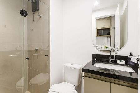 Studio para alugar com 26m², 1 quarto e sem vaga Studio para alugar com 26m², 1 quarto e sem vagaBanheiro