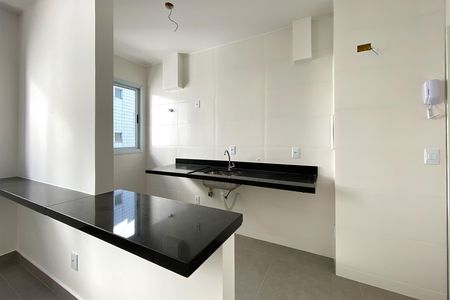 Cozinha de apartamento à venda com 1 quarto, 35m² em Buritis, Belo Horizonte
