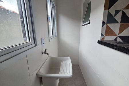 Área de Serviço de casa de condomínio para alugar com 2 quartos, 53m² em Sítio do Campo, Praia Grande