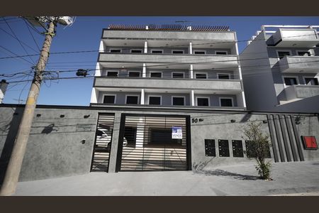 Fachada do Prédio de apartamento para alugar com 2 quartos, 46m² em Vila Scarpelli, Santo André