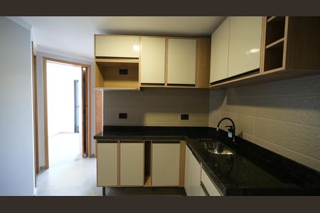 Cozinha de apartamento para alugar com 2 quartos, 46m² em Vila Scarpelli, Santo André
