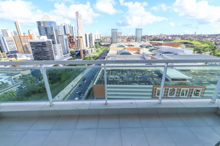 Varanda da Sala de apartamento para alugar com 1 quarto, 54m² em Caminho das Árvores, Salvador