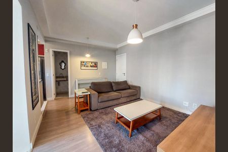 Sala de apartamento para alugar com 1 quarto, 52m² em Cidade Monções, São Paulo